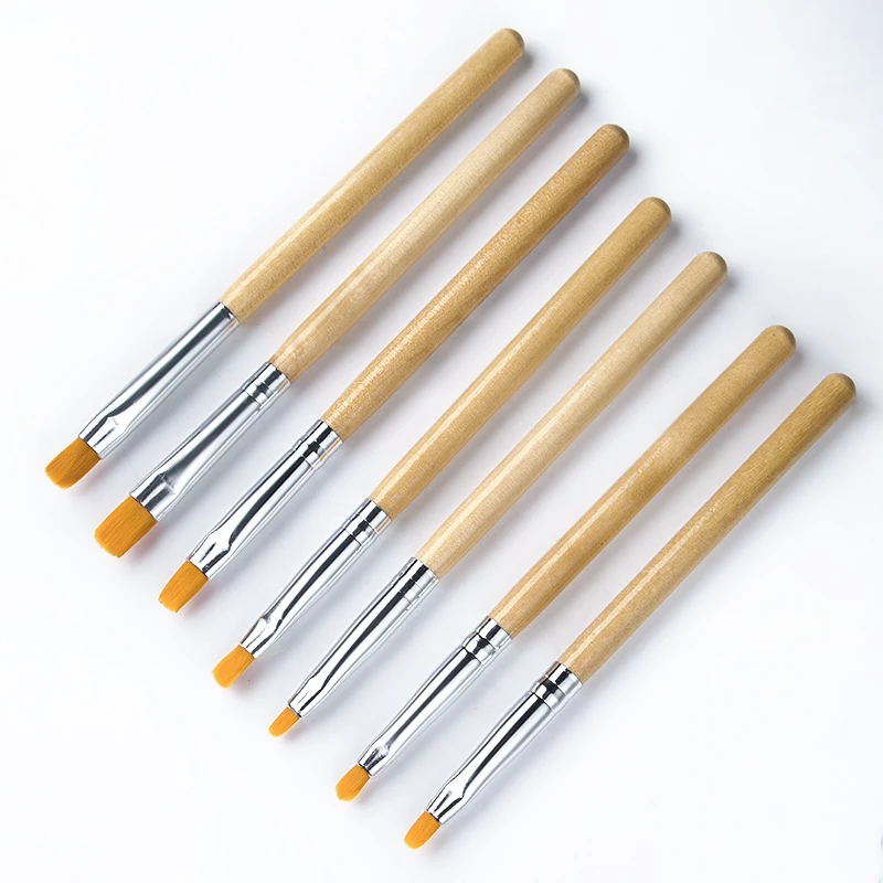 Четыре лилии ногтей кисти ручки акриловые для УФ гель рисования картин набор