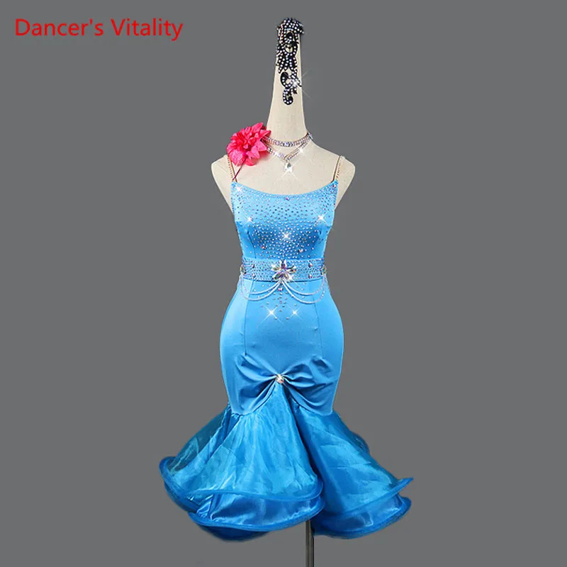 Одежда для латинских танцев выступлений соревнований девочек детей взрослых