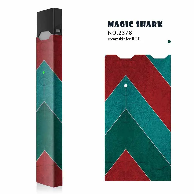 

Magic Shark 100% New Gold Rose Gold Bling Cat Skull PVC Case Cover Sticker for Juul E Cigarette