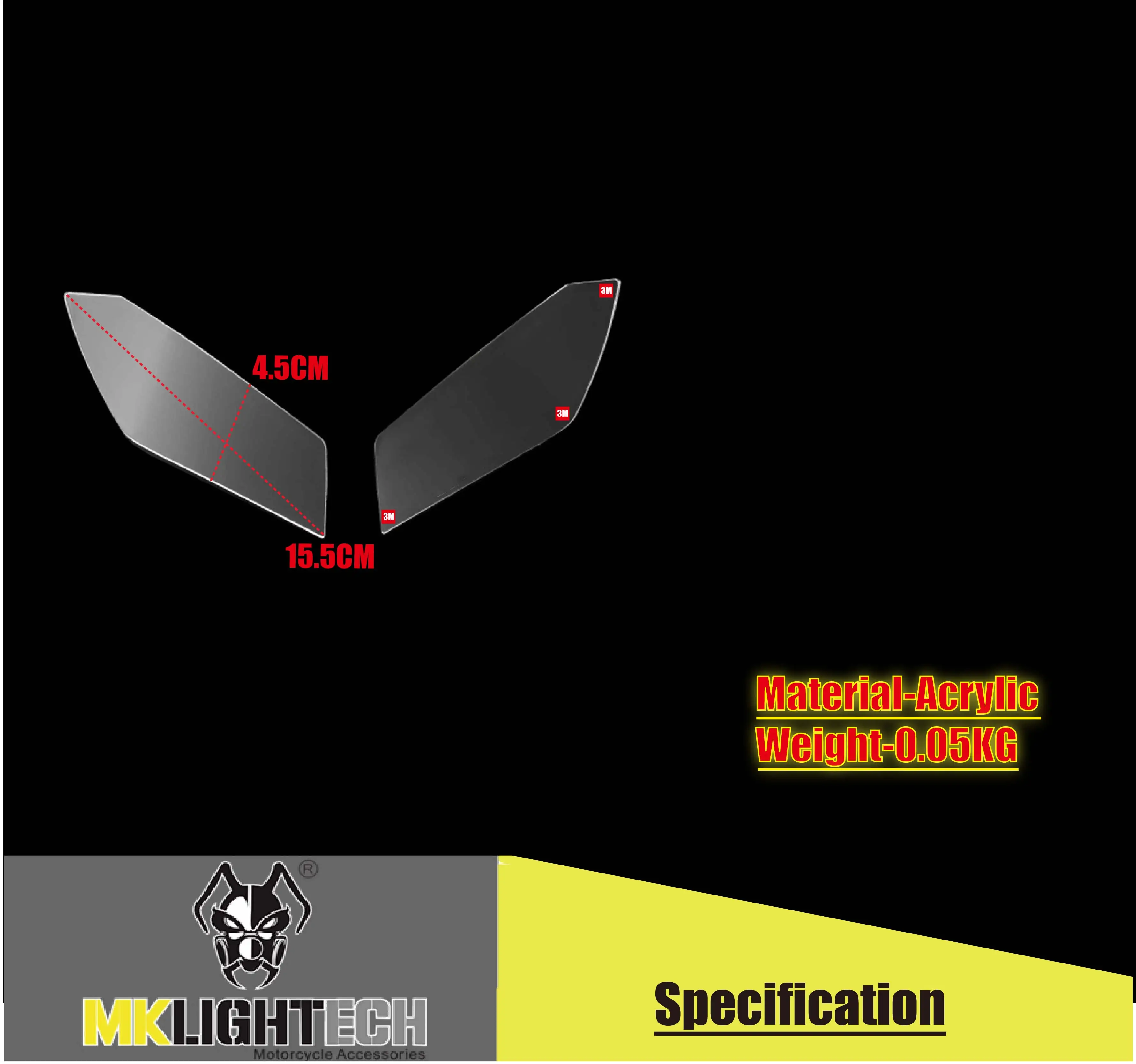 

MKL IGHTECH FOR YAMAHA MT-09 MT09 Headlight protector cover screen lens 2017