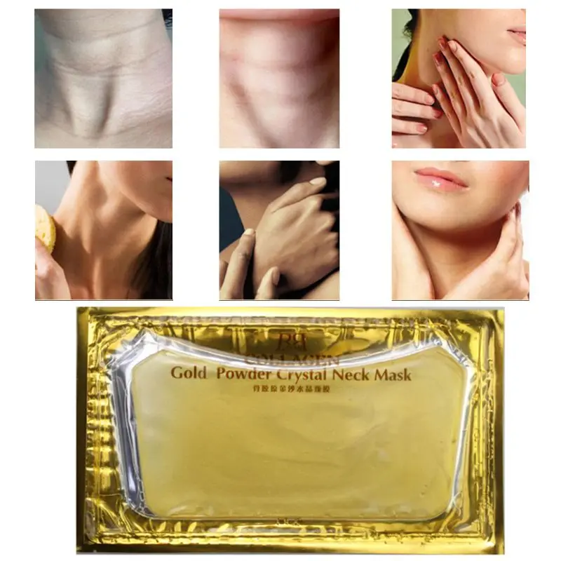 Натуральная растительная эссенция увлажняющая Золотая маска для шеи