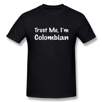 cool vintage t shirts trust me im colombian tshirts cotton short sleeve im the husband of a colombian christmas funny t shirts