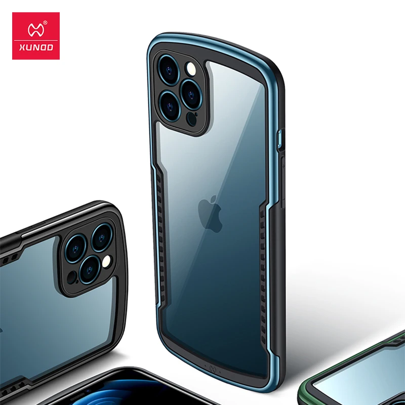 

Genuine XUNDD Phone Case For iPhone 12 Pro Max Airbag Bumper Protection Anti-Fall Transparent Shockproof Case