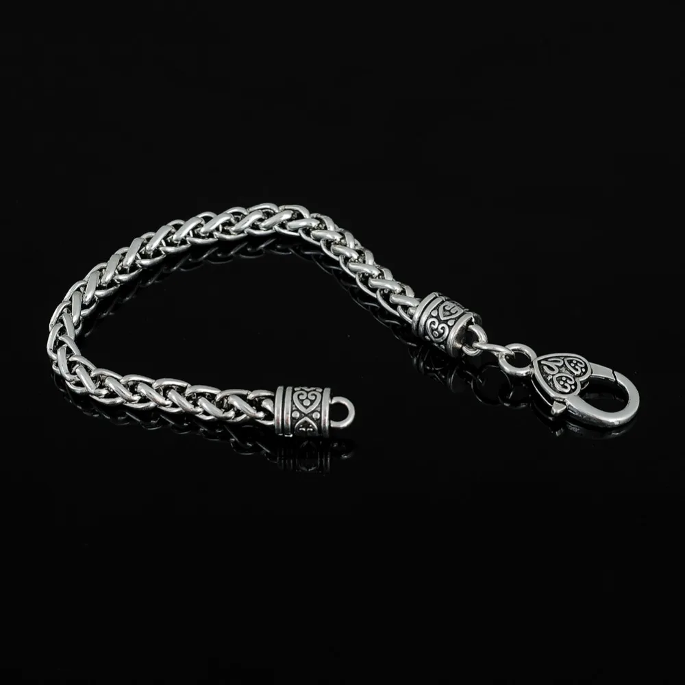 Рыболовный крючок античный серебряный цвет покрытый 6 мм Пшеница звено цепи