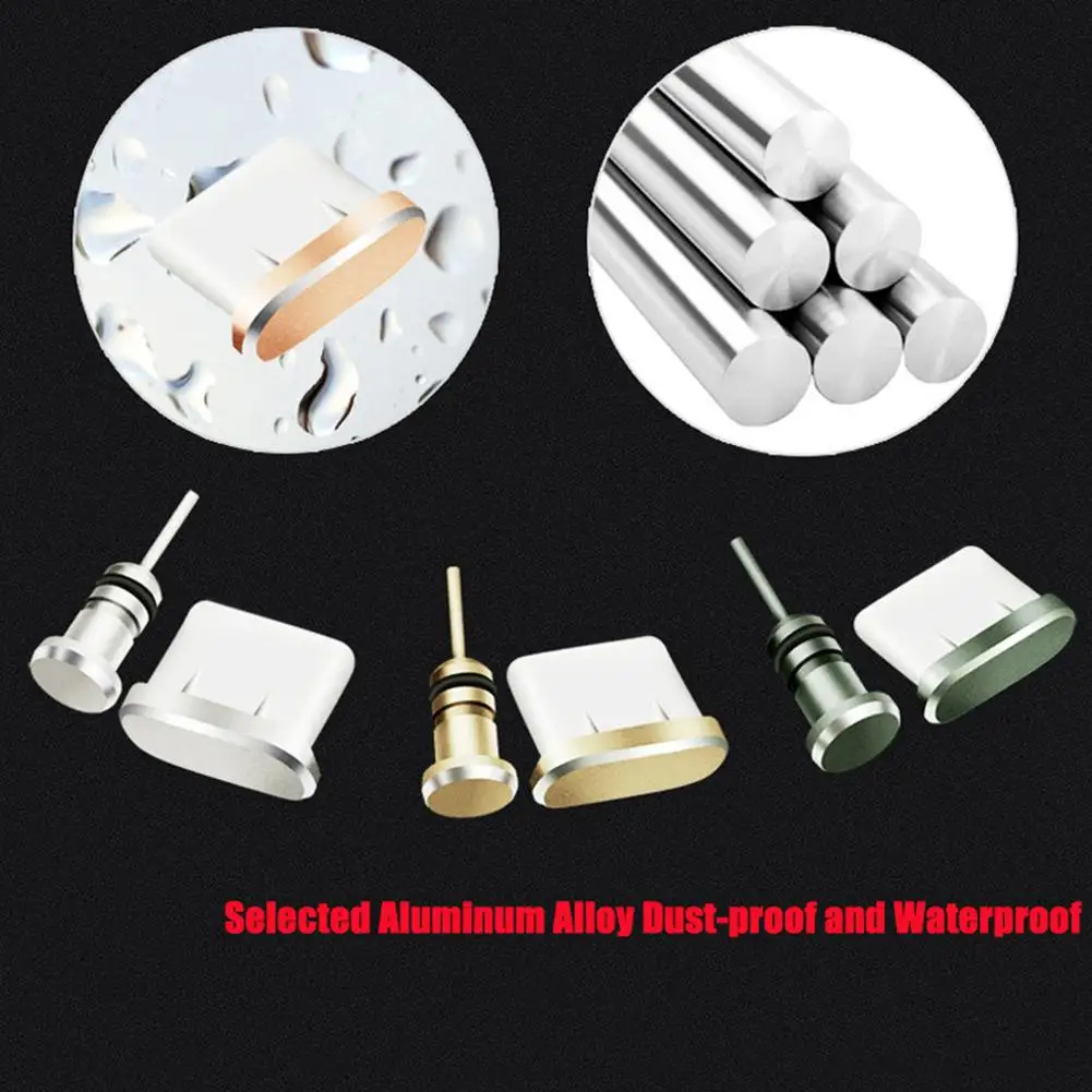 Type-C микро USB разъем для наушников зарядный порт пылезащитный Разъем Android iPhone