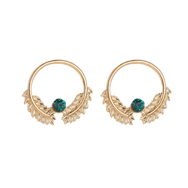 

Fashion Temperament Wheat Earring Simple Multifunctional Fashion Hollow Geometric Leaf Earrings
