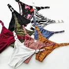 Нижнее белье женское из ледяного шелка, пикантные спортивные трусики-футляр с заниженной талией и высокой вилкой для фитнеса, пикантное нижнее белье