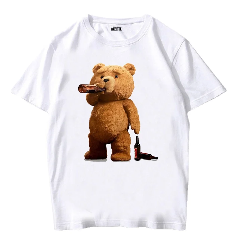 Футболка мужская летняя с коротким рукавом смешная Повседневная рубашка принтом