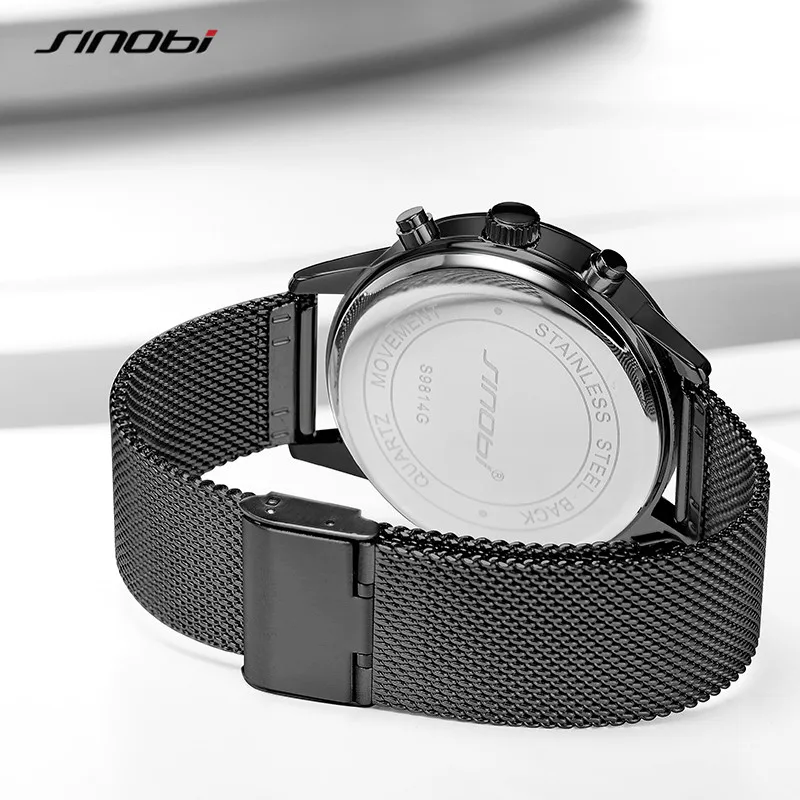 Повседневные спортивные мужские часы SINOBI модные креативные Hero Iron Man хронограф