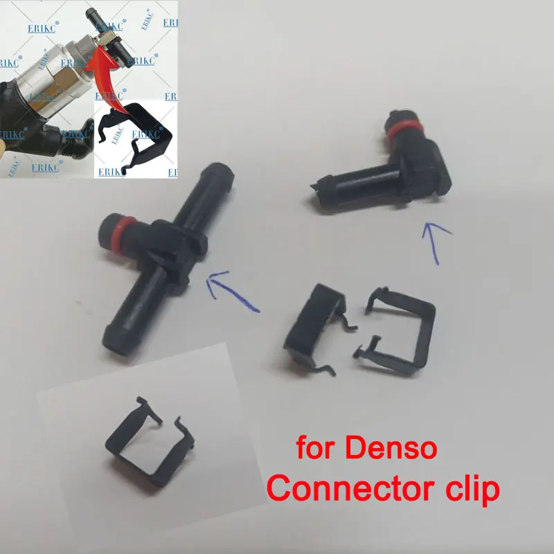 ERIKC 10 шт. T и L тип обратного масла обратного потока для Denso дизель CR части топливный инжектор пластик 3 Двухстороннее соединение трубы разъем