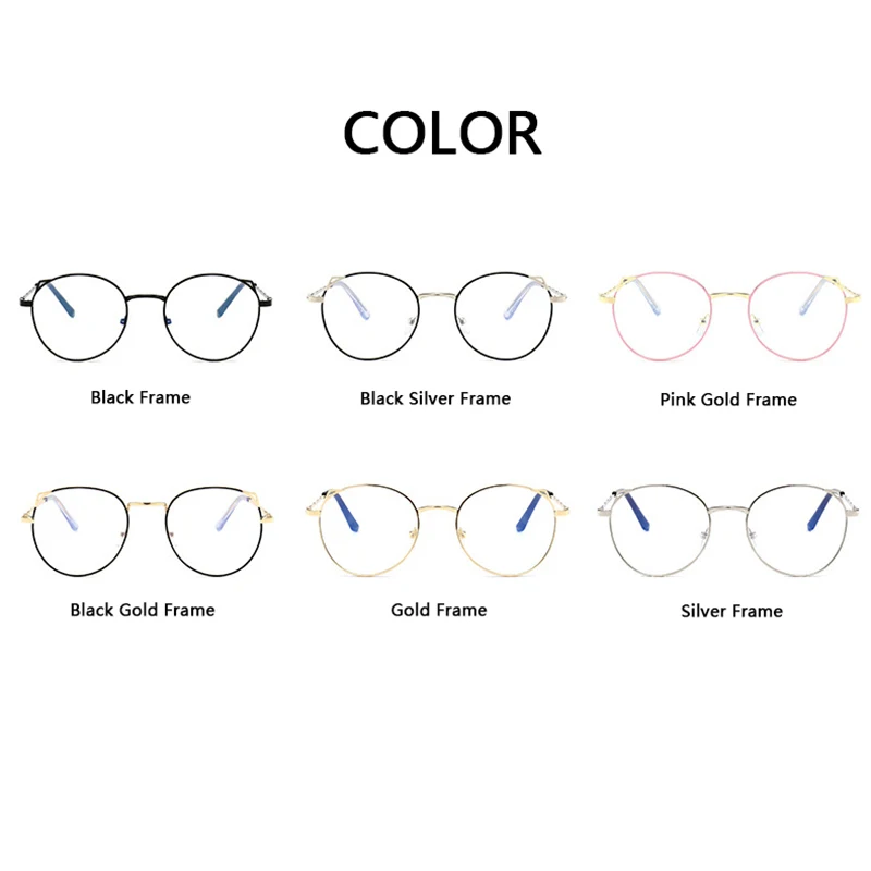 Женские очки для близорукости с кошачьими ушками круглые в стиле ретро