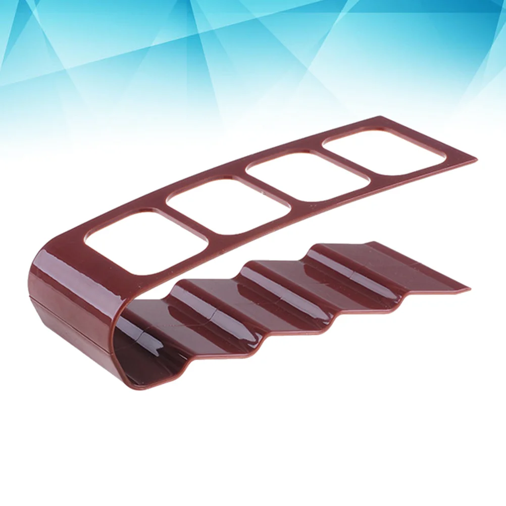 

4 Frame TV/DVD Step Storage Mobile Phone Holder Portable Stand Organiser Fashion Home Decor (Coffee)