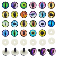 julie wang 10 pairs 14mm glass dragon lizard cat animal safety eyes button with washer toy doll eyeball jewelry making accessory
