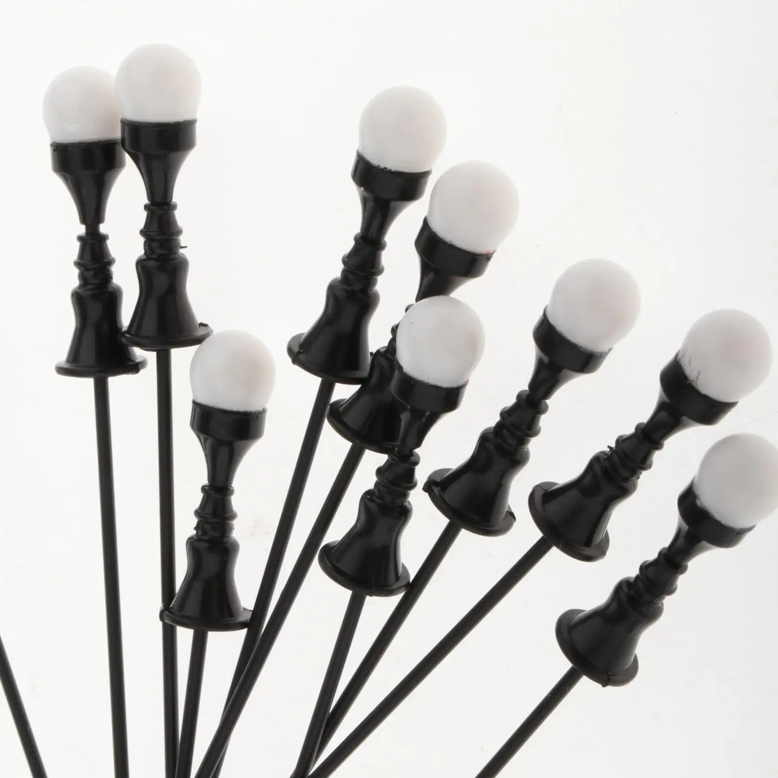 

10pcs Train Lights Park Railway Scenery Landscape Lamppost 1:100-1:150 Scale