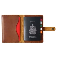 unisex crazy horse leather passport cover men genuine leather credit id card holder case women passport case