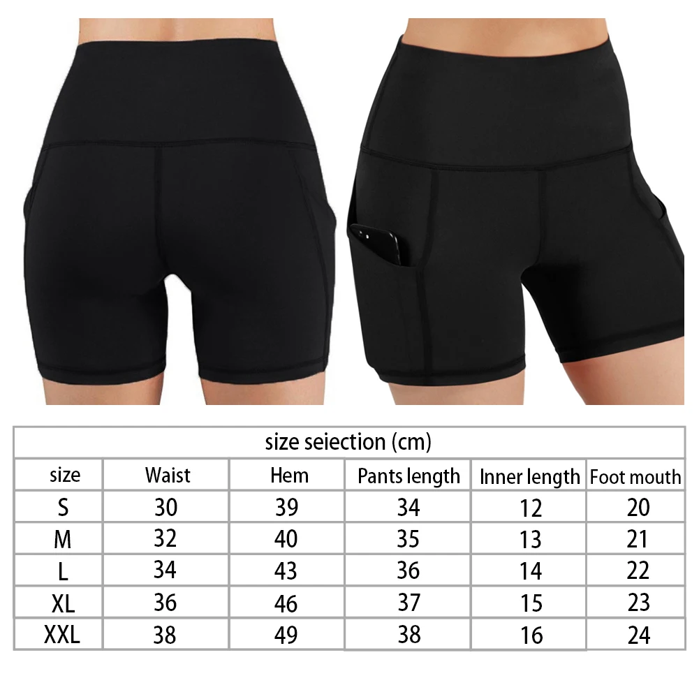 Шорты женские с высокой талией повседневные спортивные мини шорты карманами