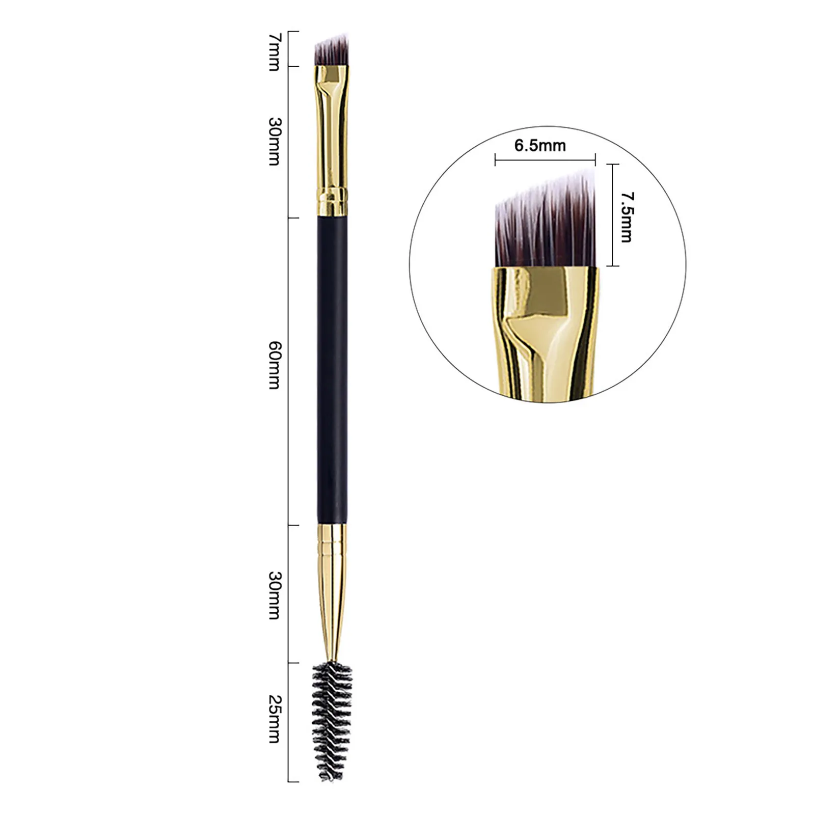 Microbrush кисть для бровей Кисть макияжа Кисти с двумя концами плоская скошенная