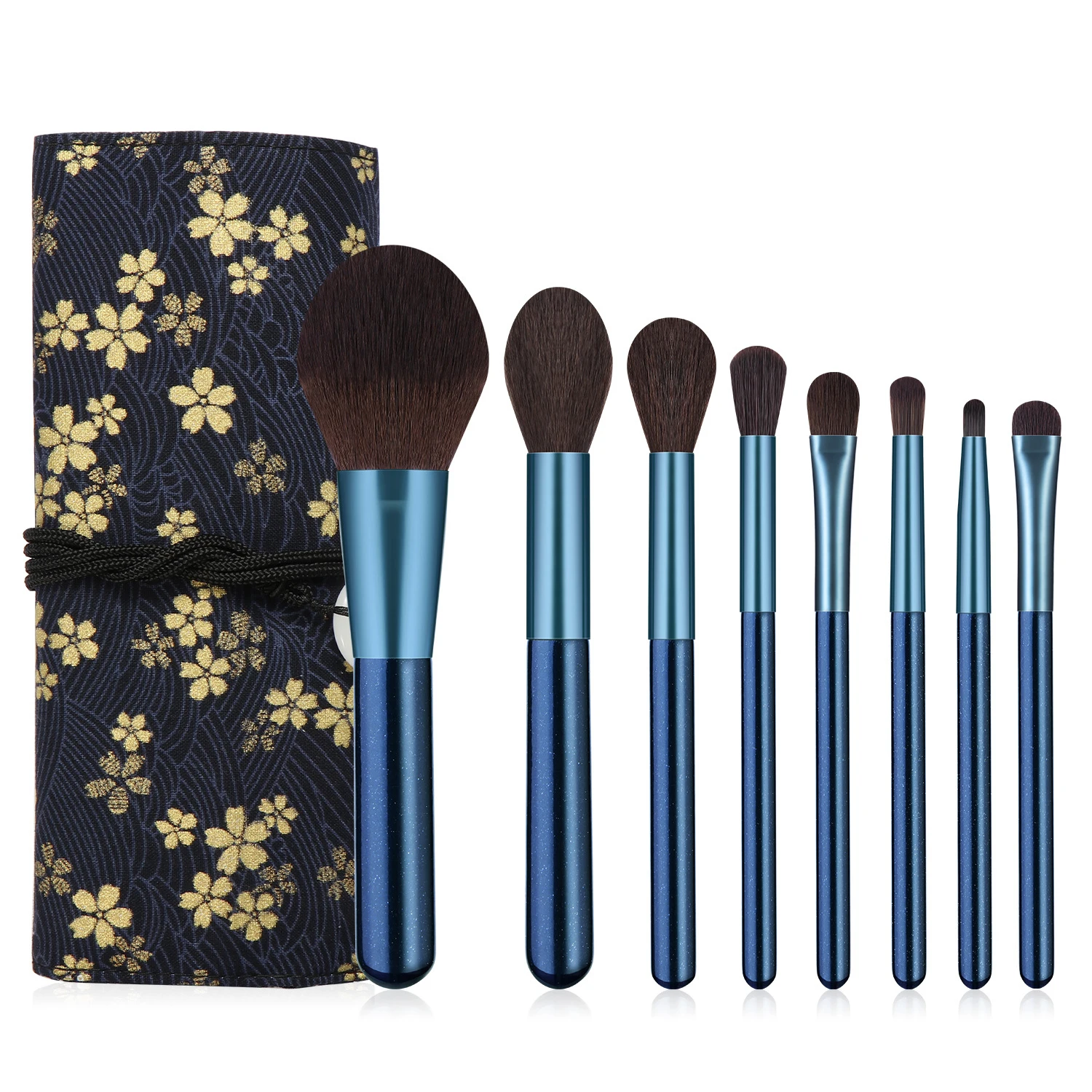 

8 Makeup Brush Tool Set Beginner Makeup Powder Eye Shadow Foundation Liquid Blush Mixed Beauty Makeup Brush with Bag Maquiagem