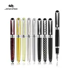 Перьевая ручка Jinhao 750, металлическая, из нержавеющей стали, с серебристым наконечником, со средним наконечником, для школы подпись в офисе, F299