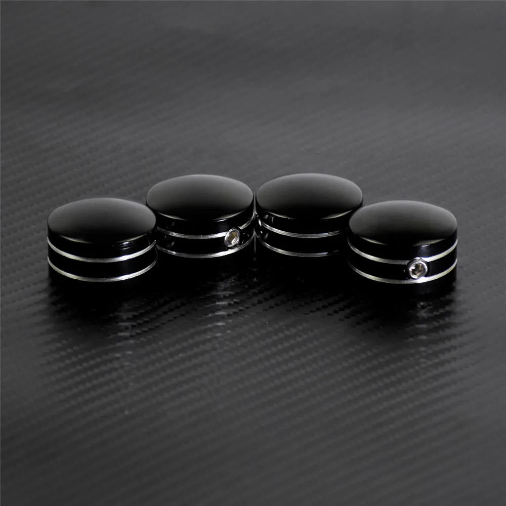 

Мотоцикл 4 шт Свеча зажигания головка Болт Крышка Заглушка черный/хром для Harley Twin Cam Touring 1999-2017 Sportster XL 883 1200 48