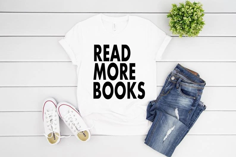 

Футболка с надписью «Read More», футболка с забавным учителем, рубашка для библиотеки, чтение по всей Америке, рубашка для чтения, школьная библи...