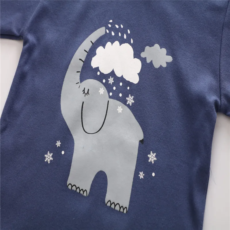 Unini-yun children's sets 2017 new autumn boys Cotton Dot brand long sleeve Bear t shirt + pants kids tracksuits for baby boy |