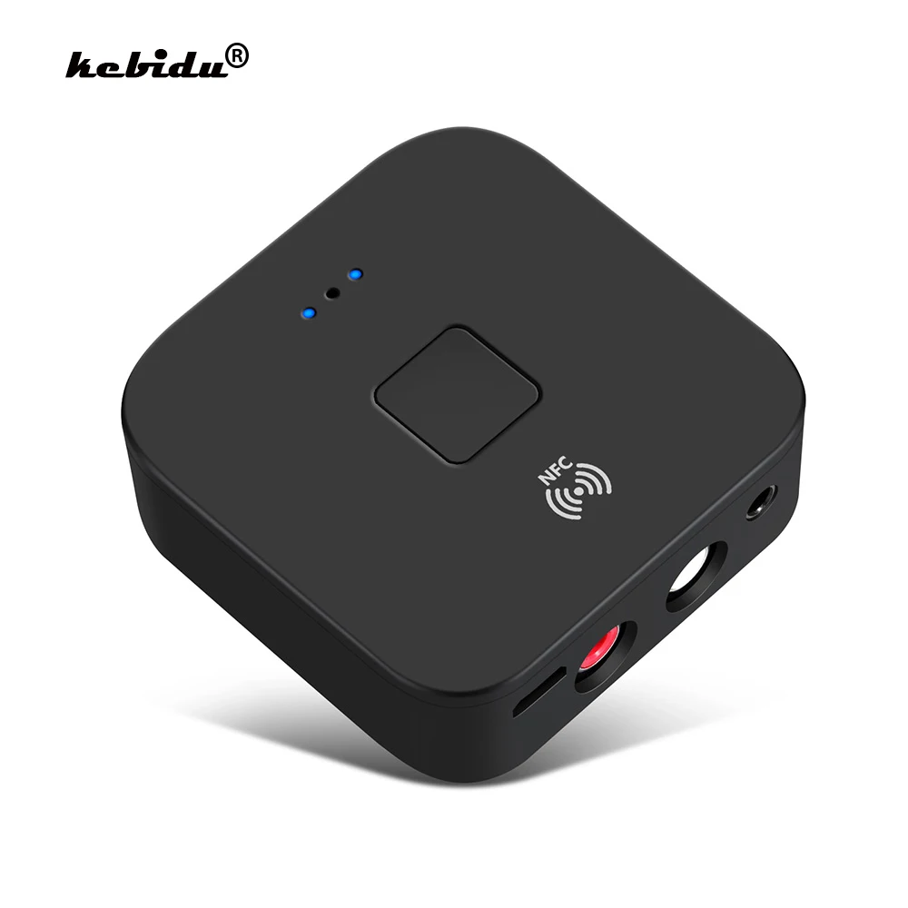 

Kebidu NFC Беспроводной Bluetooth 5,0 приемник адаптер Hifi 3,5 мм AUX RCA разъем Автоматическое включение/выключение Bluetooth Автомобильный аудиоприемник