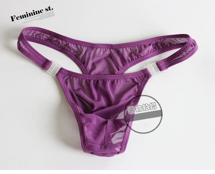 Linbaiway мужские сексуальные прозрачные кружевные трусики ультратонкие Мужские