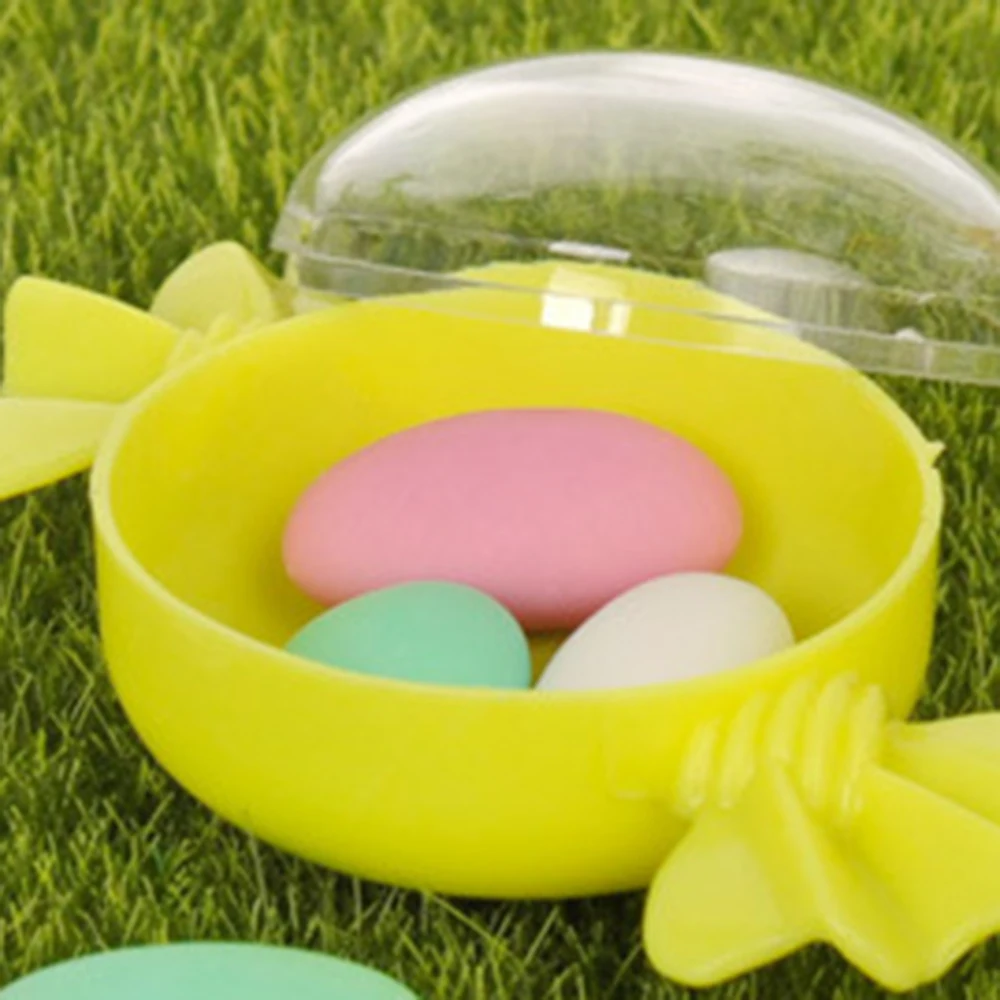 12 шт./компл. прозрачные коробки для конфет пластик галстуки бабочки в форме Чехол