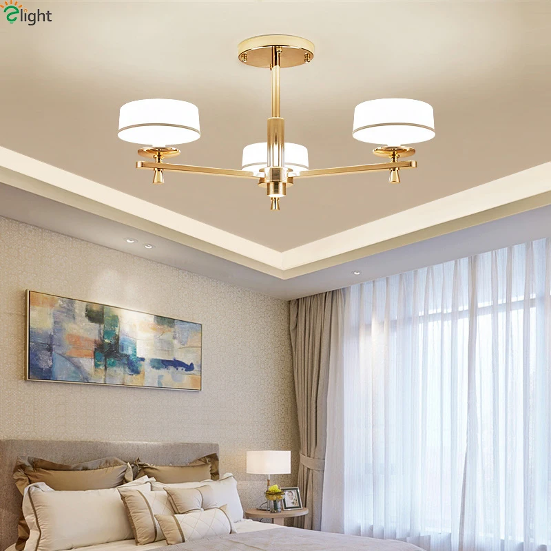 

Modern Lustre Gold Metal Led Chandeliers Lighting Living Room Acrylic Led Pendant Chandelier Lights Led Hanging Lamp For Bedroom