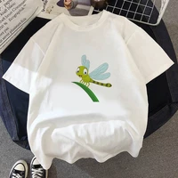 new t shirt women kawaii top cartoon graphic tees funny dragonfly theme harajuku t shirt unisex fashion tshirt female