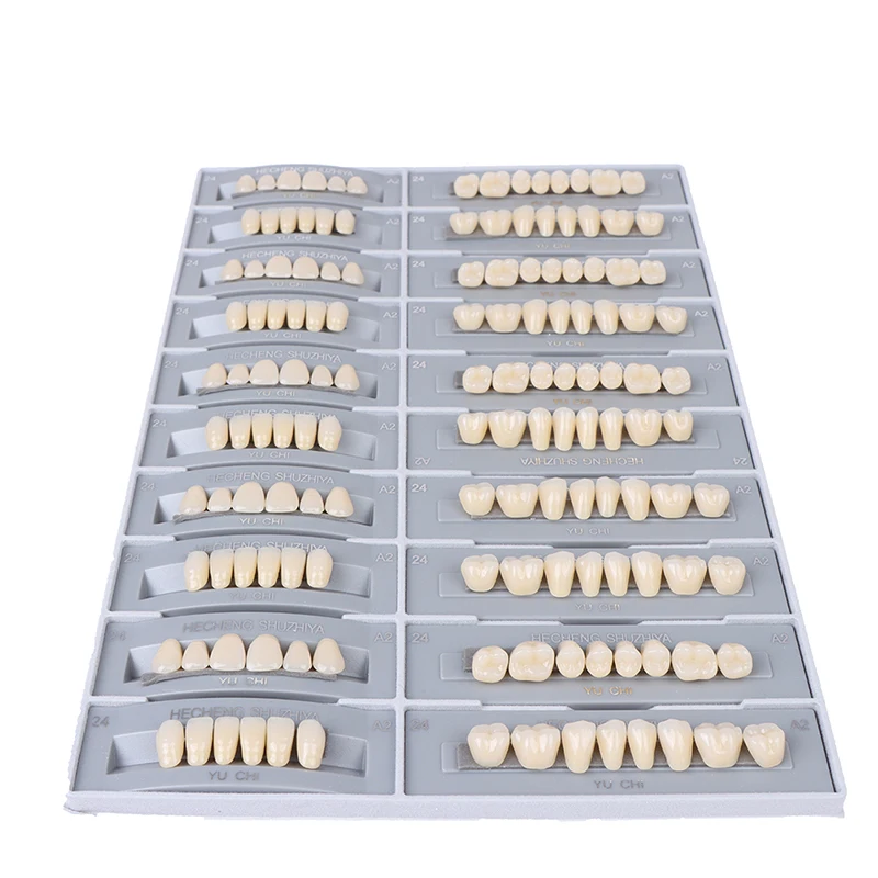 5 наборов/коробка стоматологические синтетические полимерные зубы |
