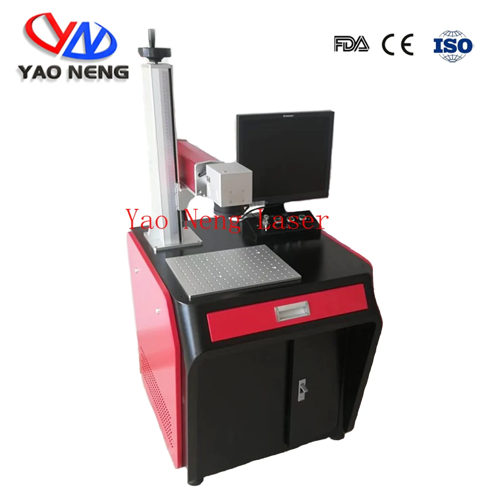 20 Вт волоконная лазерная маркировочная машина для гравировки золотых и