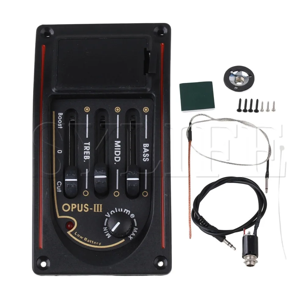 3 полосный звукосниматель для акустической гитары и VOL OPUS III|Детали аксессуары