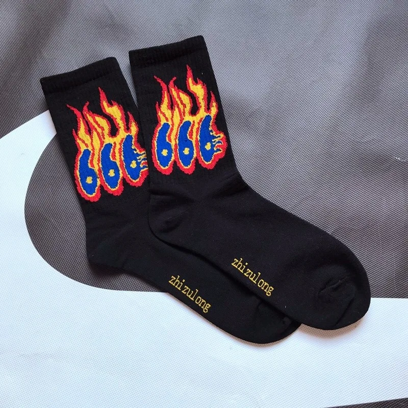 Хлопковые дышащие мужские и женские носки для скейтбординга с эффектом