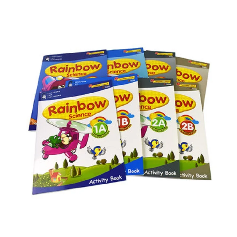 

8 Books/Set Rainbow Science Collection Book K1K2 Kindergarten English Science Problems Teaching Books