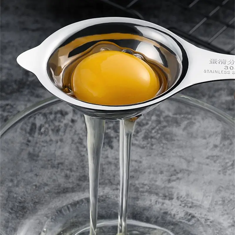 

Aixiangru 304 Stainless Steel Yolk/Egg Dividers,Splitter,Liquid Filter Bake Household Kitchen Accessories Egg Tools
