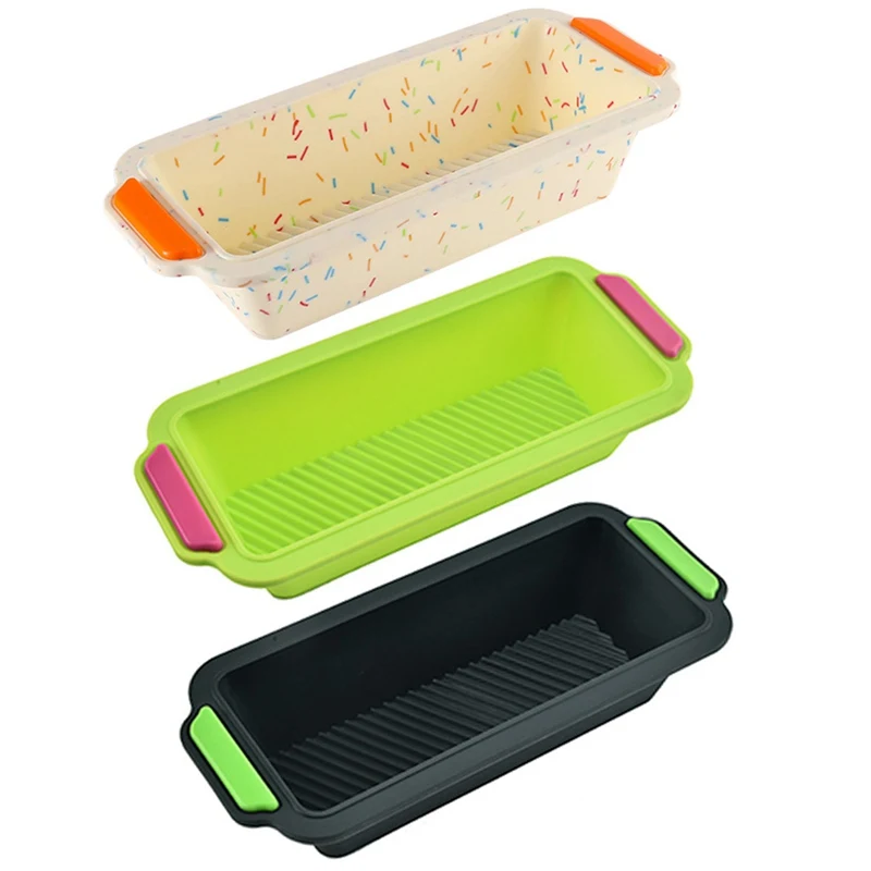 

Long Square Silicone Toast Cake Mould 3D Rectangular Silicone Bread Pan Cake Mold