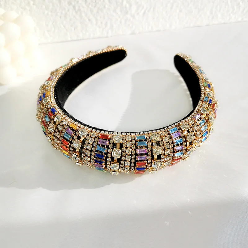 Роскошные повязки на голову в стиле барокко с бриллиантами аксессуары для волос