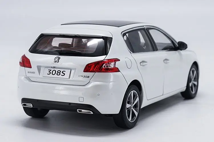 Оригинальный авторизованный подлинный 1:18 Peugeot 308S 2015 хэтчбек сплав литье под