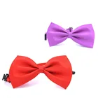1 шт домашних животных Дети полиэстер бабочкой Классические однотонные Цвет бабочка галстук для свадебной вечеринки Детский костюм со смокингом, Дики галстук-бабочка для домашних питомцев