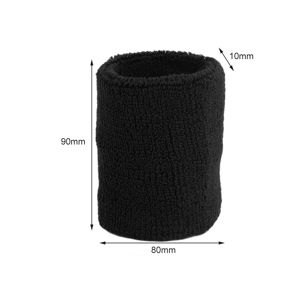 

1pc Comfortable Sweat Absorption Sport Gym Bracer Wrist Wrap Wristband Cotton Unisex Tennis Basketball High Elastic Bracer Wrist