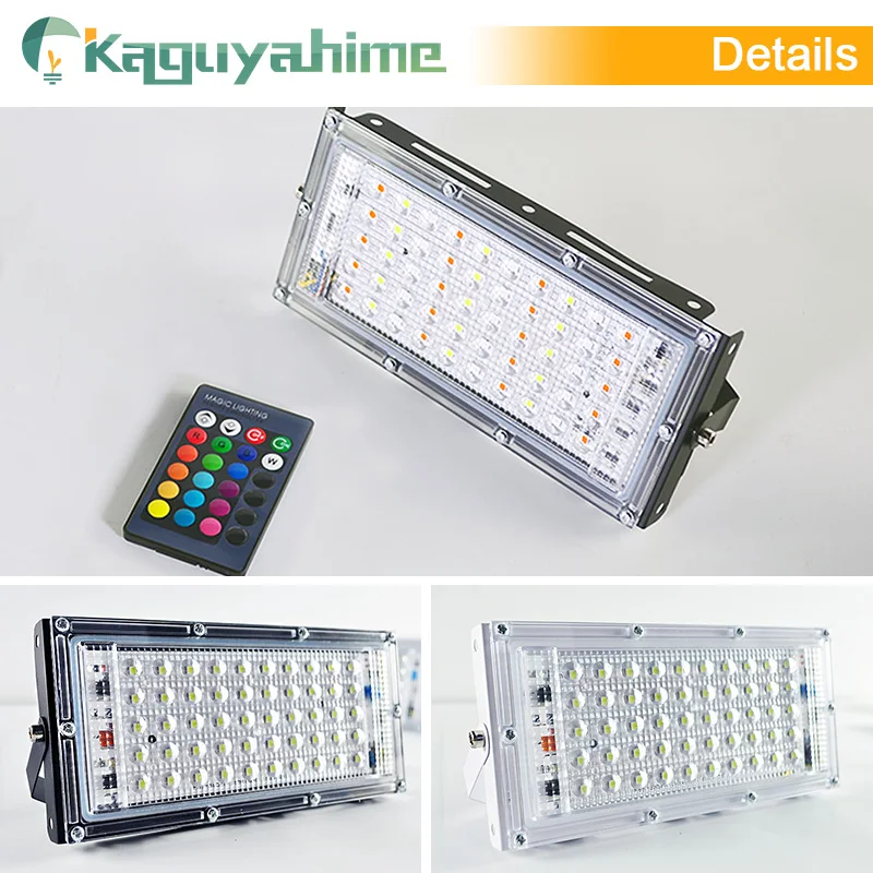 Светодиодный прожектор Kaguyahime 2 шт. дистанционное управление 50 Вт 100 уличный