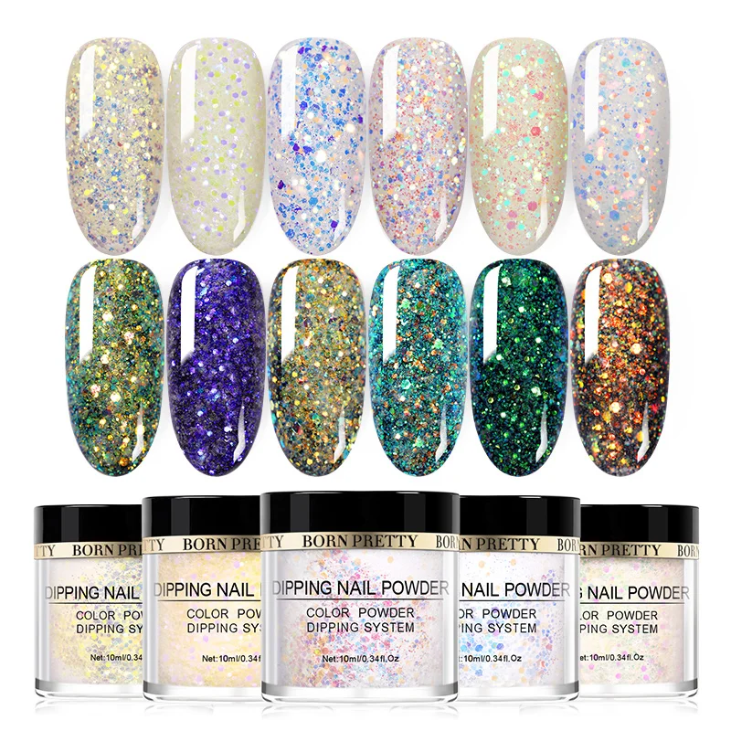 Порошок для ногтей BORN PRETTY 10 мл жидкий акриловый порошок наращивания блестящий
