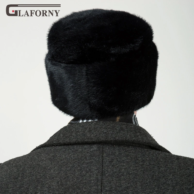2019 Новая Мужская имитация норки мех lei feng шляпа среднего возраста женская зимняя