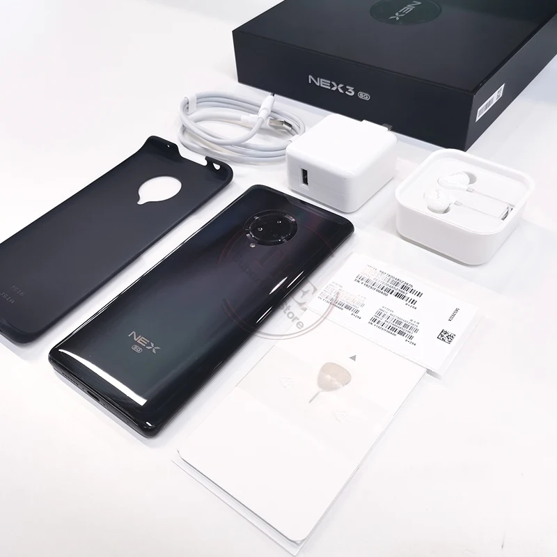 Vivo Nex 3 5G версия глобальная ПЗУ NFC 8 Гб 256 Гб мобильный телефон 64MP+ 13MP+ 13MP 6,8" 1080x2256 P полный экран 44 Вт VOOC смартфон