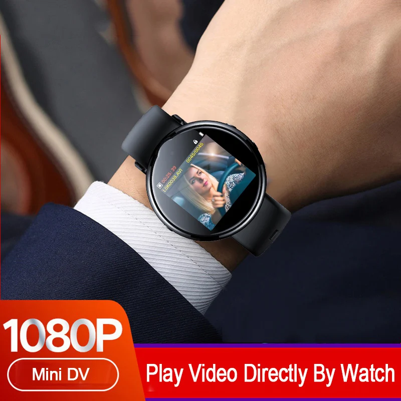 

Replay Video By Watch Directly 1080P Wearable Camera With Display Video Voice Photo Recorder Smart Band Wristband