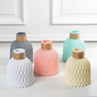 Современная пластиковая ваза, домашний декор, европейская имитация керамики, ротанговая Цветочная композиция, скандинавские свадебные украшения, Небьющийся горшок