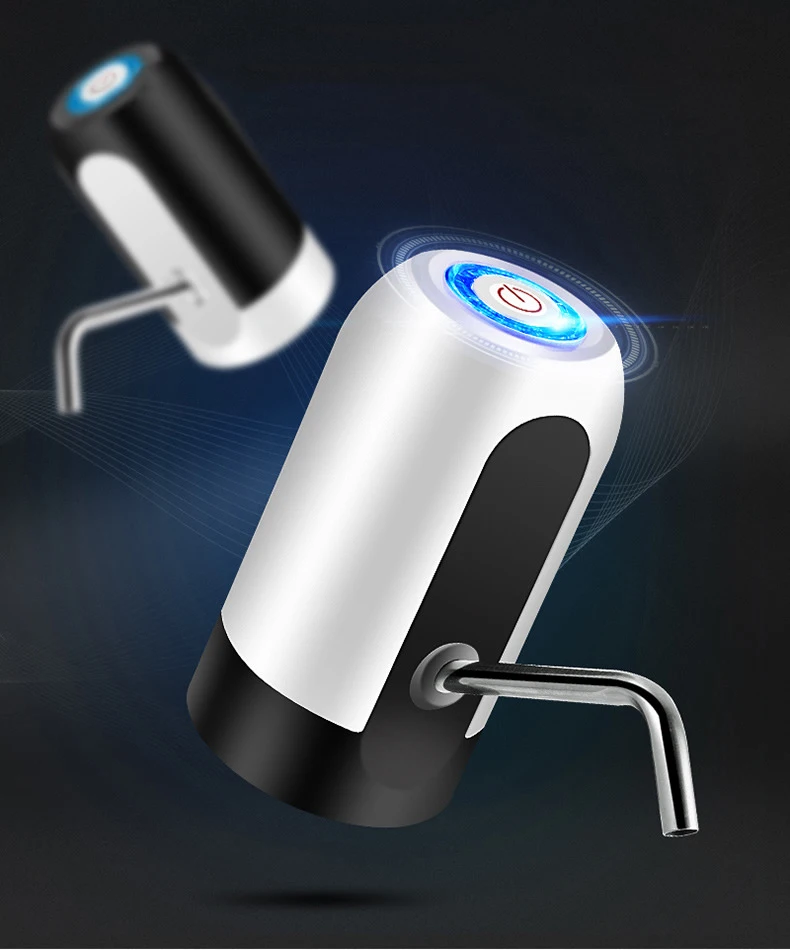 

USB Rechargeable Electric Dispenser Water Bottle Pump Mini Barreled Water Pump Automatic Portable Travel Outdoor Bucket Pump