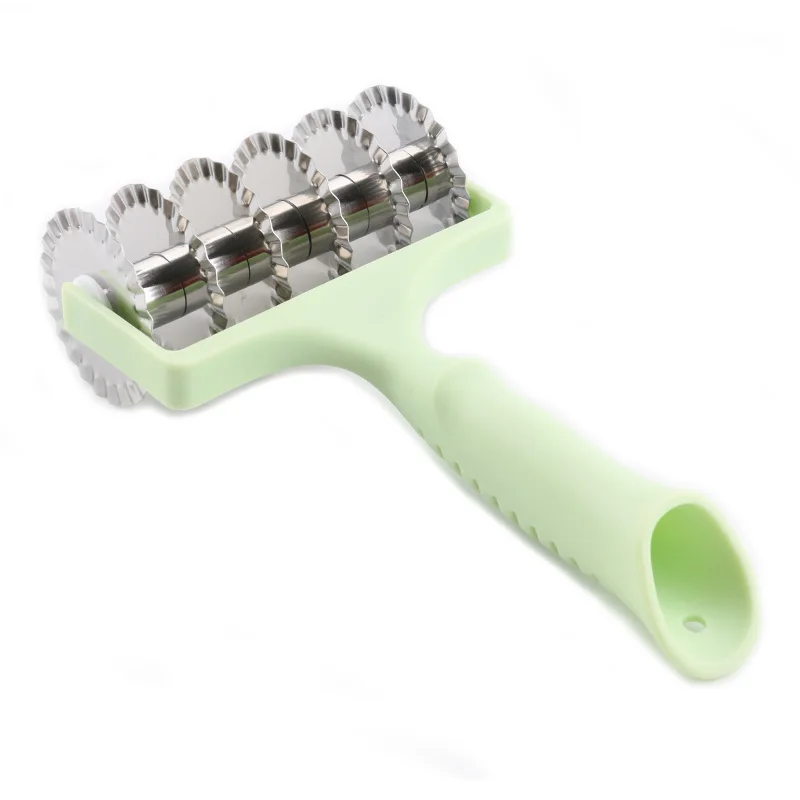 Кухонный нож для пиццы пасты из нержавеющей стали решетчатый роликовый резак